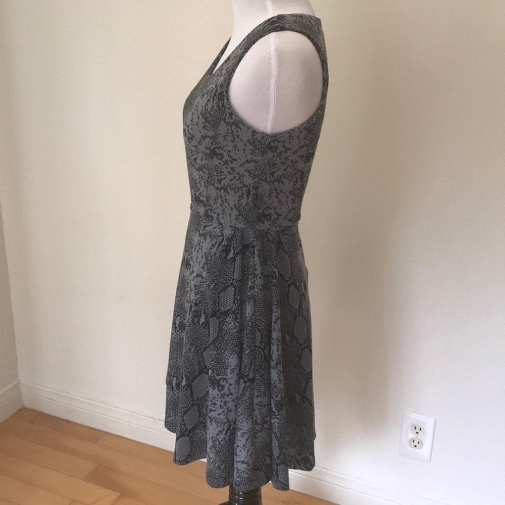 Snakeskin Print Fit and Flare Dress - Picture 2 of 8